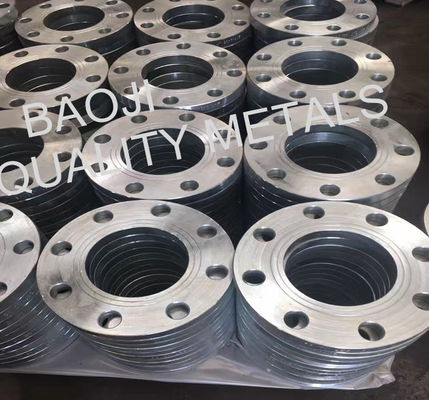 Flat Welding Titanium Weld Neck Flange DIN2573 Gr2 Gr5 For Power Stations