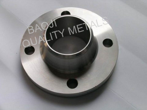 Flat Welding Titanium Weld Neck Flange DIN2573 Gr2 Gr5 For Power Stations